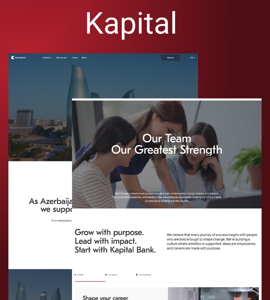 تحديث الخدمات المصرفية عبر الجوال في Kapital Bank من تنفيذ هزاه.