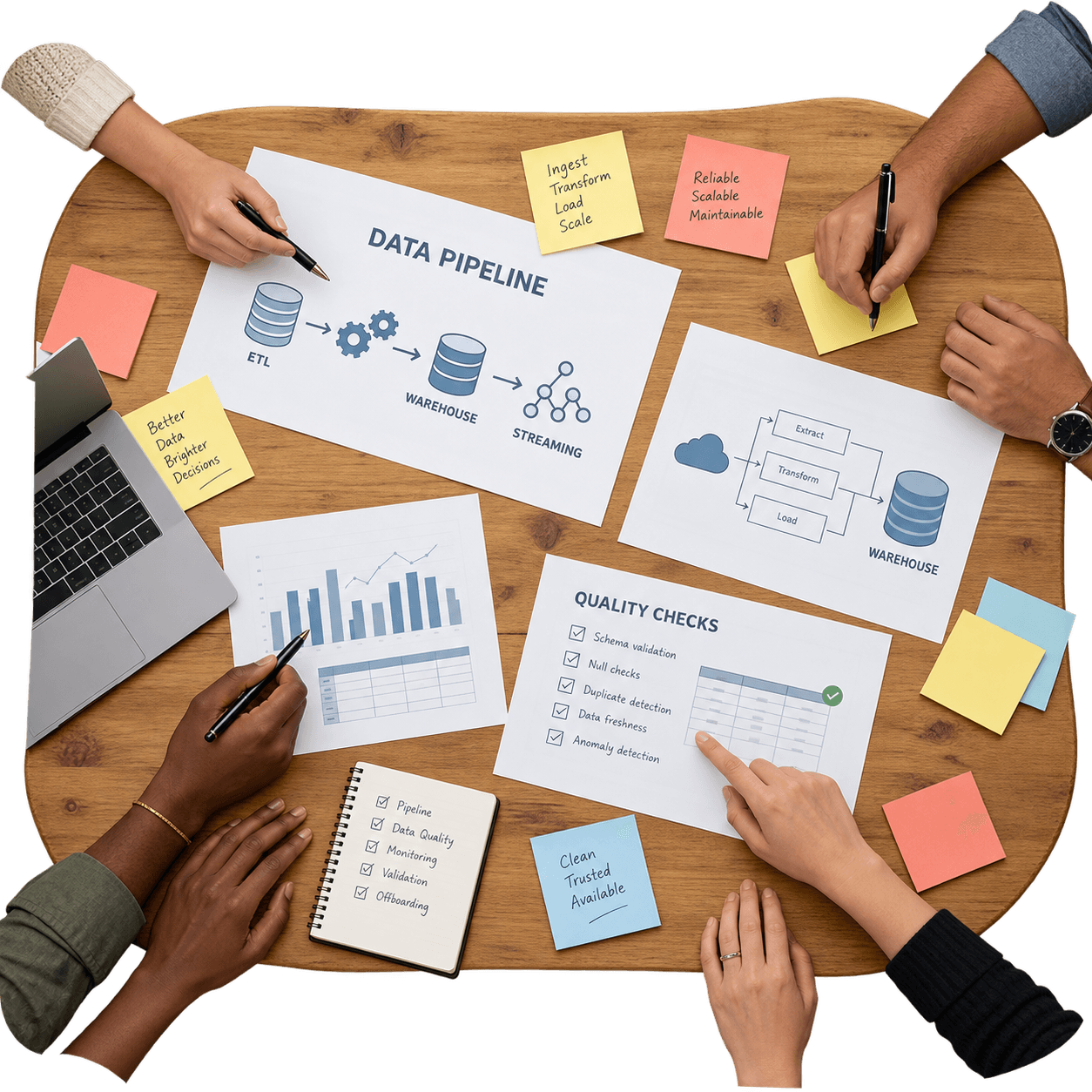 Abstract illustration of Hazah data engineering services