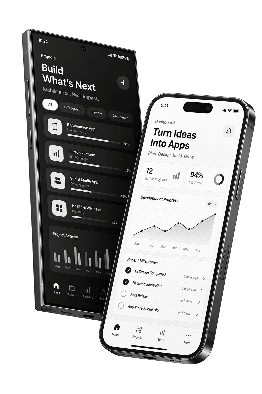 Abstract illustration of Hazah mobile app development services