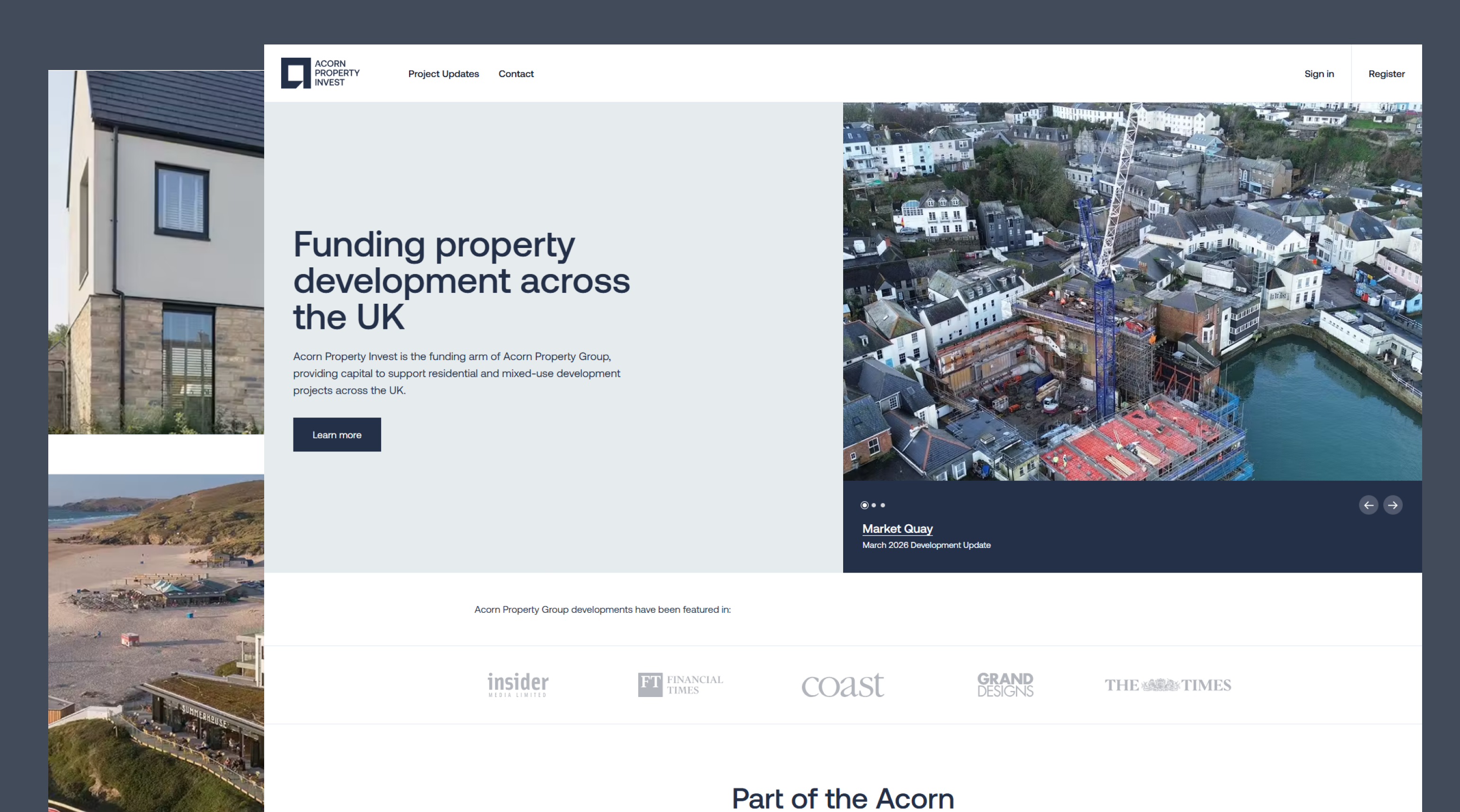 قسم Acron Property Invest — تصميم وتطوير هزاه.