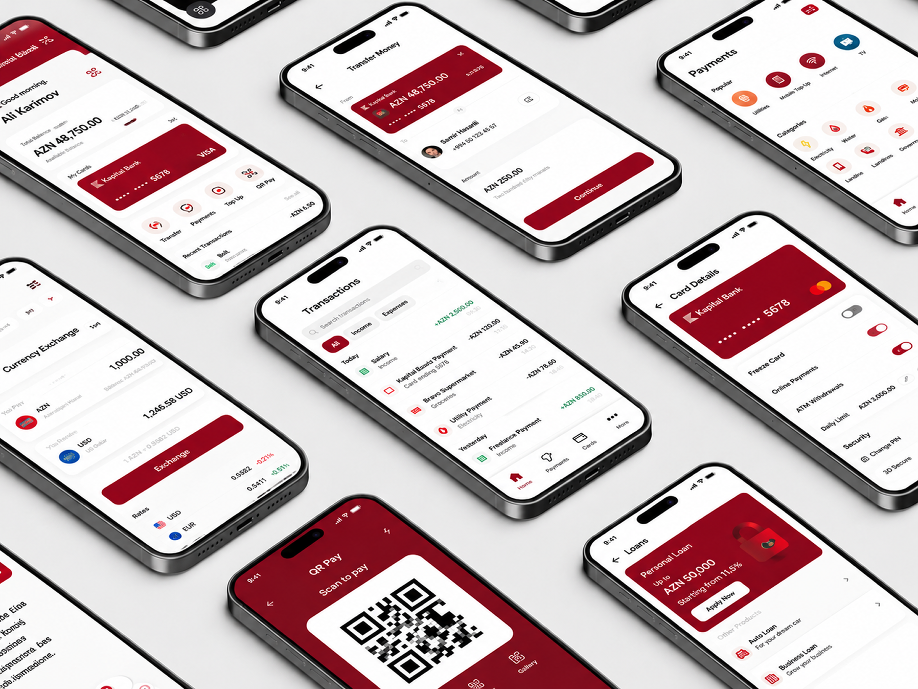Kapital Bank modern mobile platform experience delivered by Hazah.
