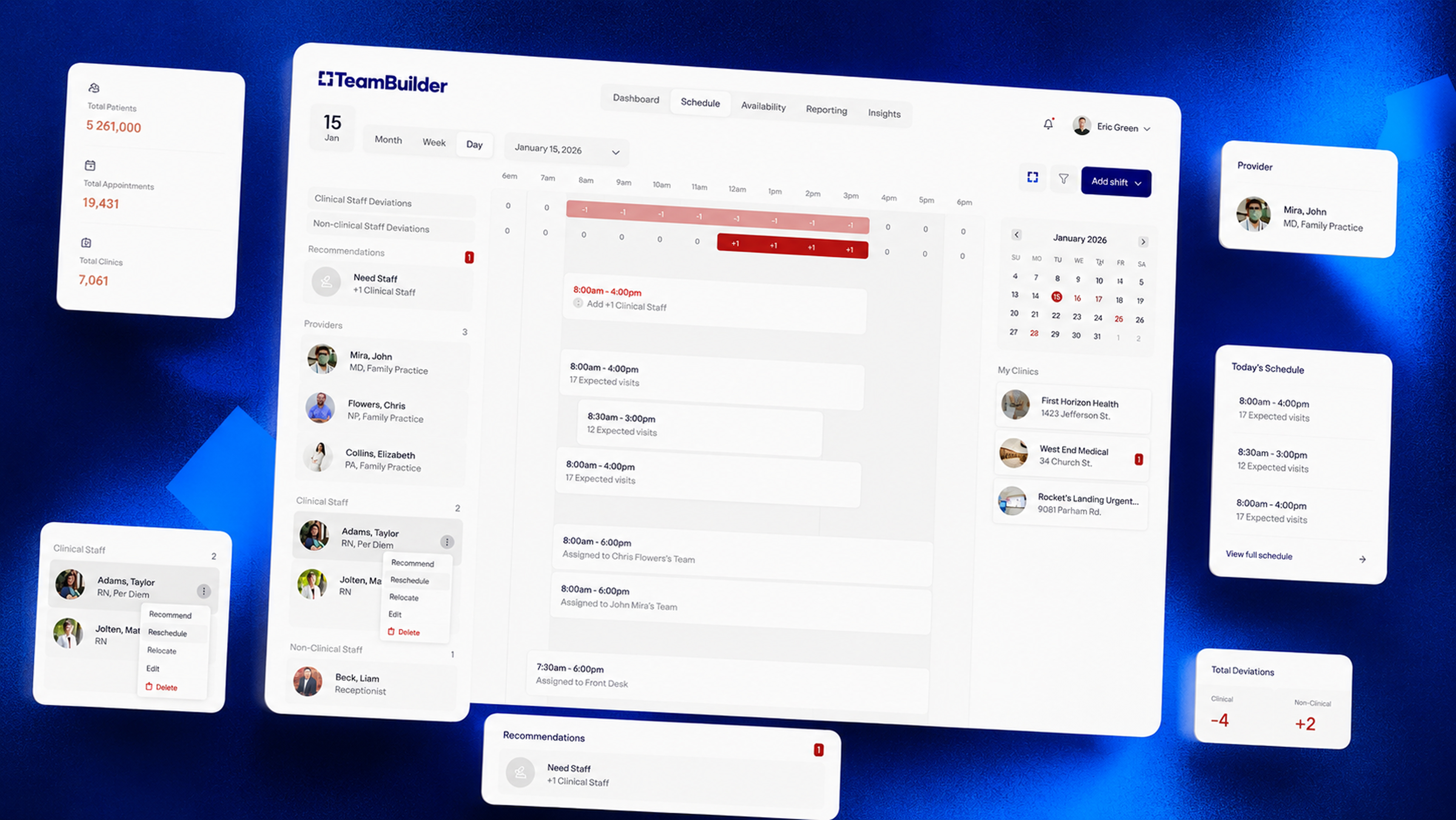 تجربة TeamBuilder لإدارة الكوادر الصحية من تطوير هزاه.